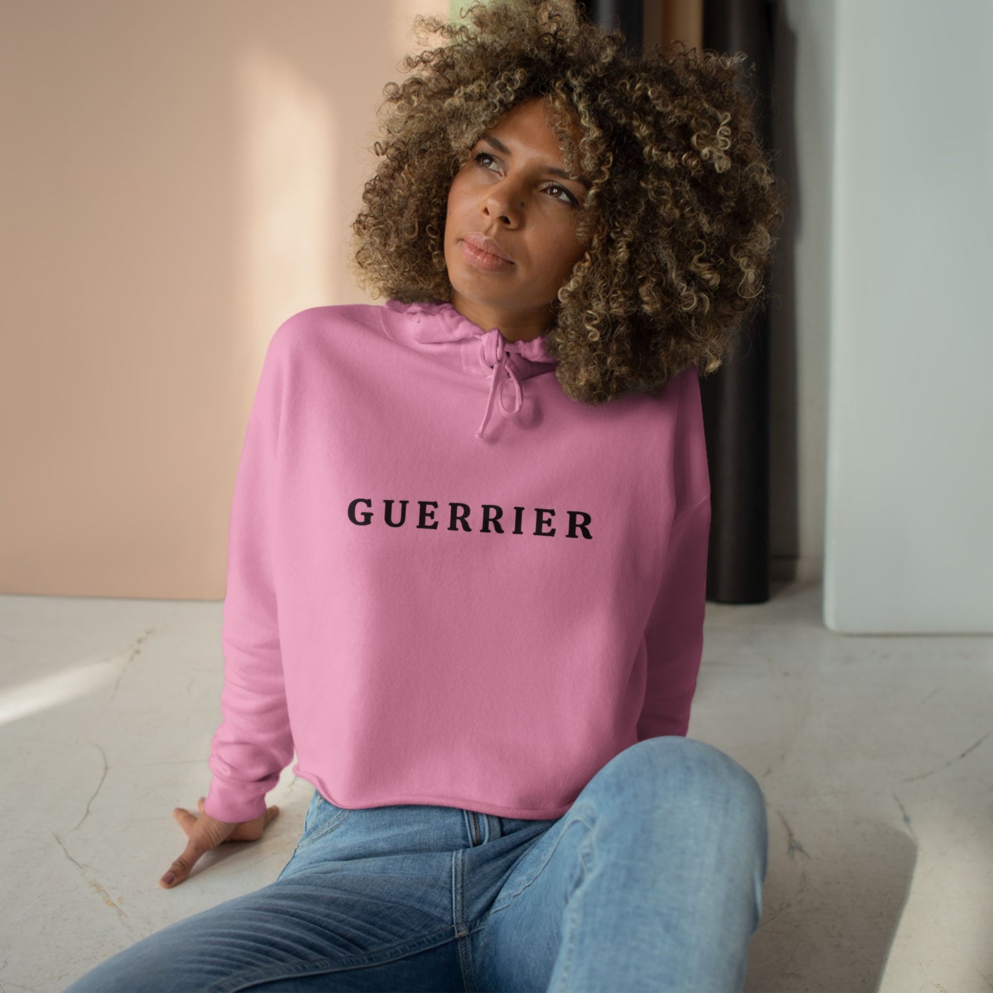 Guerrier Cropped Hoodie