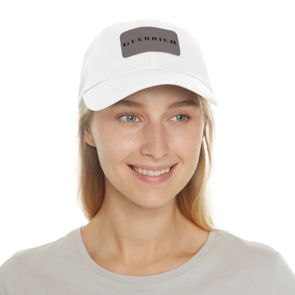 Dad Hat — 'Guerrier' Leather Patch Cap