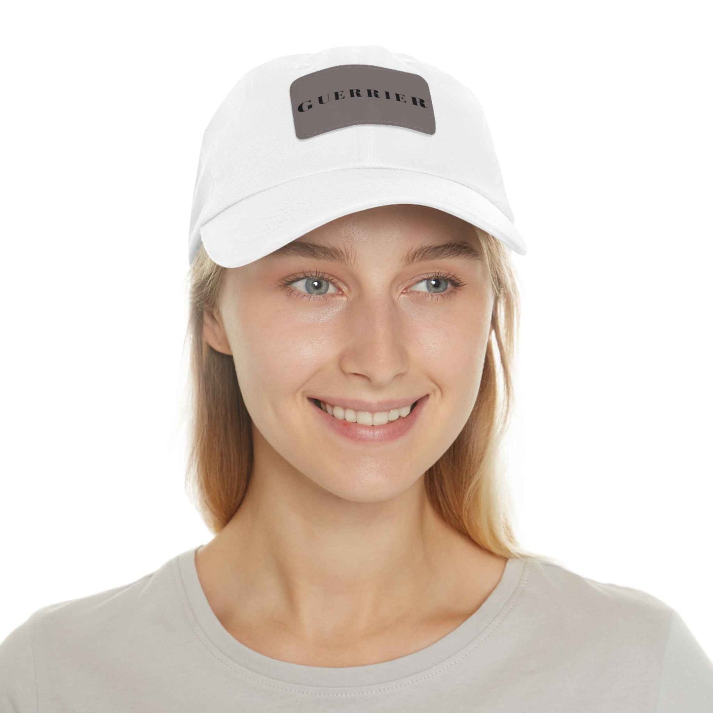 Dad Hat — 'Guerrier' Leather Patch Cap