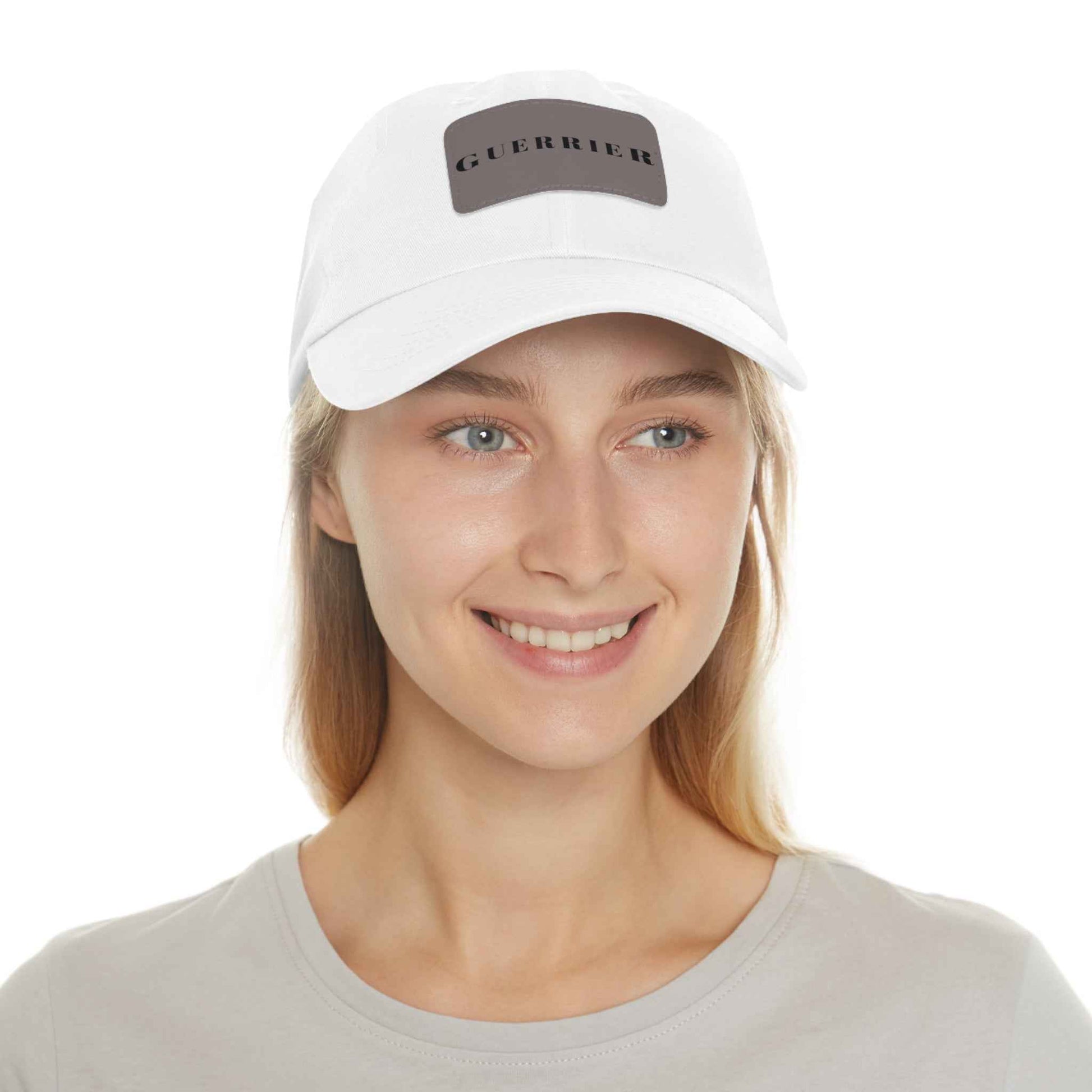 Dad Hat — 'Guerrier' Leather Patch Cap