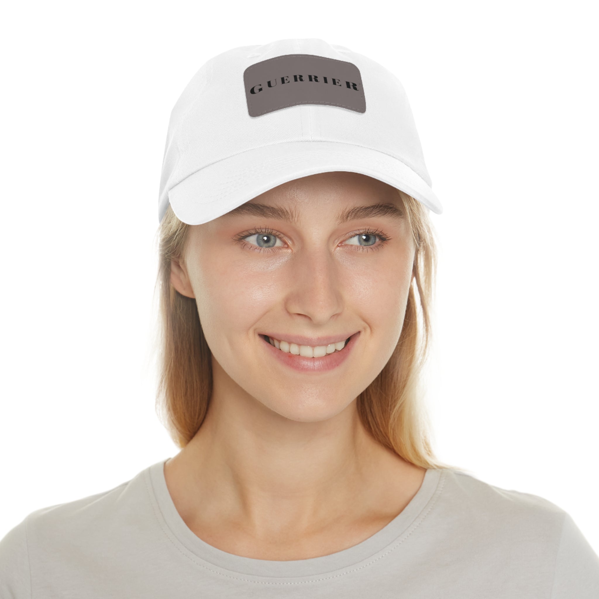 Dad Hat — 'Guerrier' Leather Patch Cap