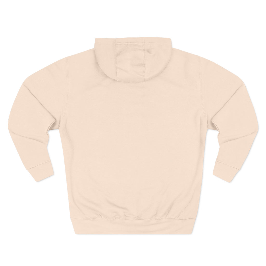 Guerrier Minimalist Hoodie — French 'Guerrier' Text Fleece Pullover