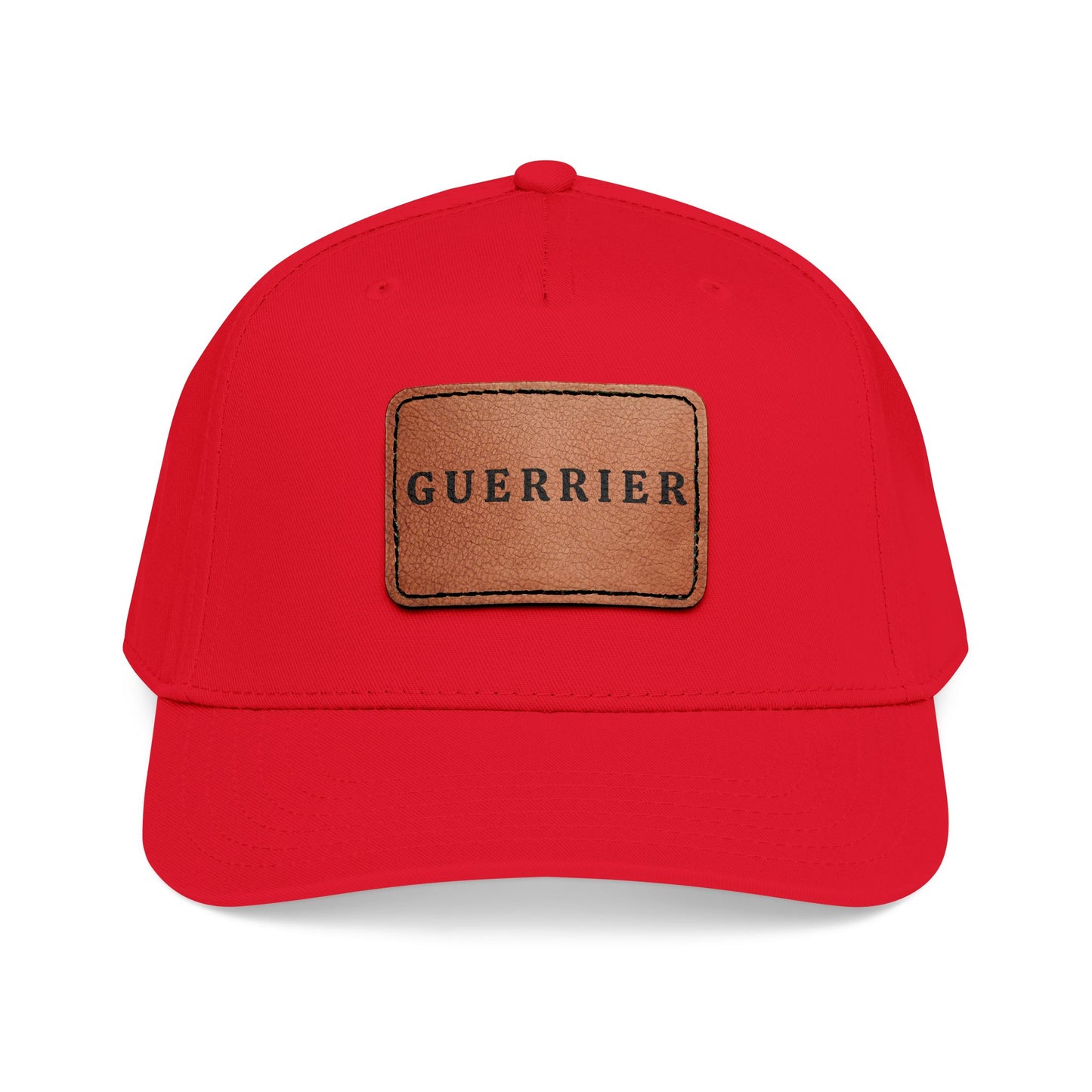 Guerrier Leather Patch Baseball Cap