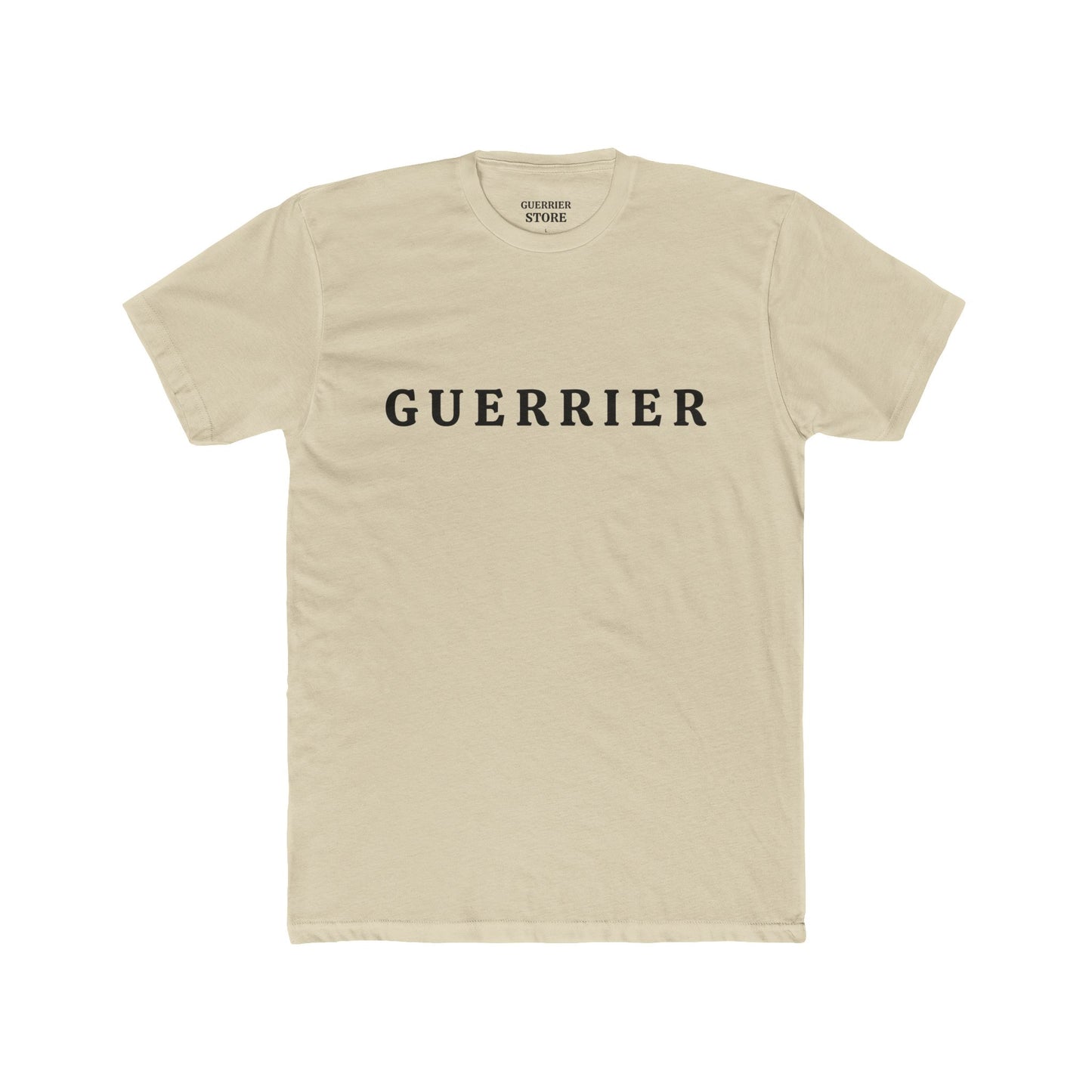 Guerrier Crew Tee — Minimalist French 'Guerrier' Graphic Shirt