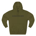 Guerrier Minimalist Hoodie — French 'Guerrier' Text Fleece Pullover