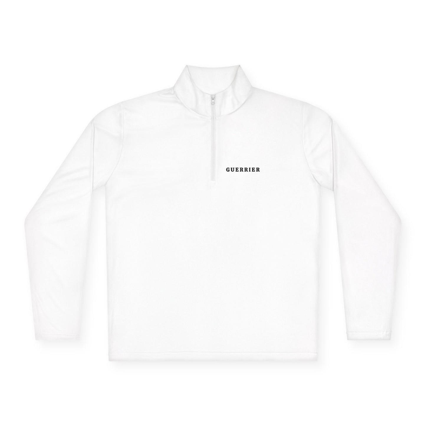 Quarter-Zip Pullover — Minimal "CUREDIED" Chest Logo Pullover