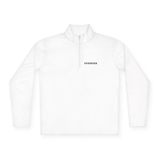 Quarter-Zip Pullover — Minimal "CUREDIED" Chest Logo Pullover