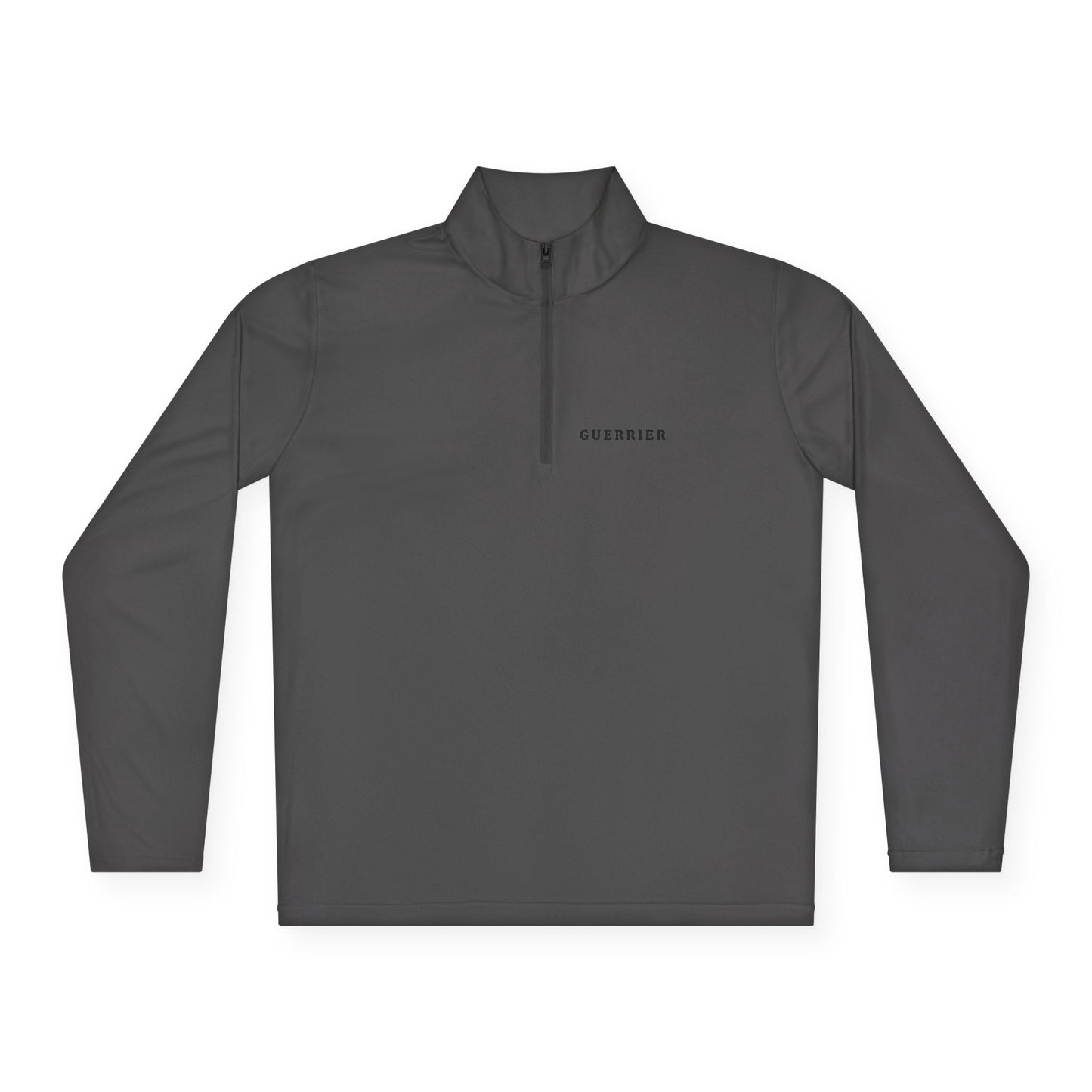 Quarter-Zip Pullover — Minimal "CUREDIED" Chest Logo Pullover