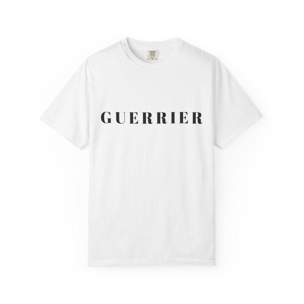 Guerrier T-Shirt — Bold Stencil Lettering Tee