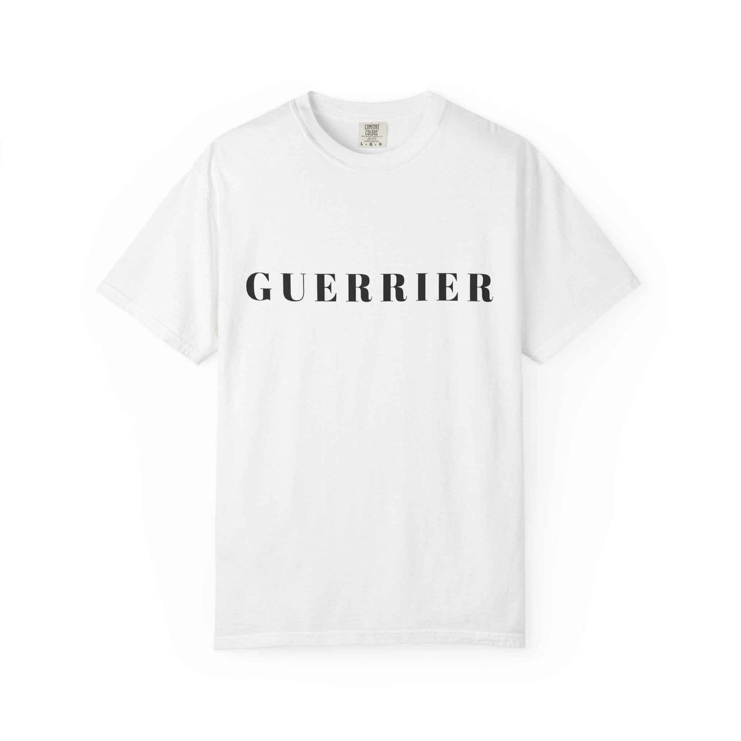 Guerrier T-Shirt — Bold Stencil Lettering Tee