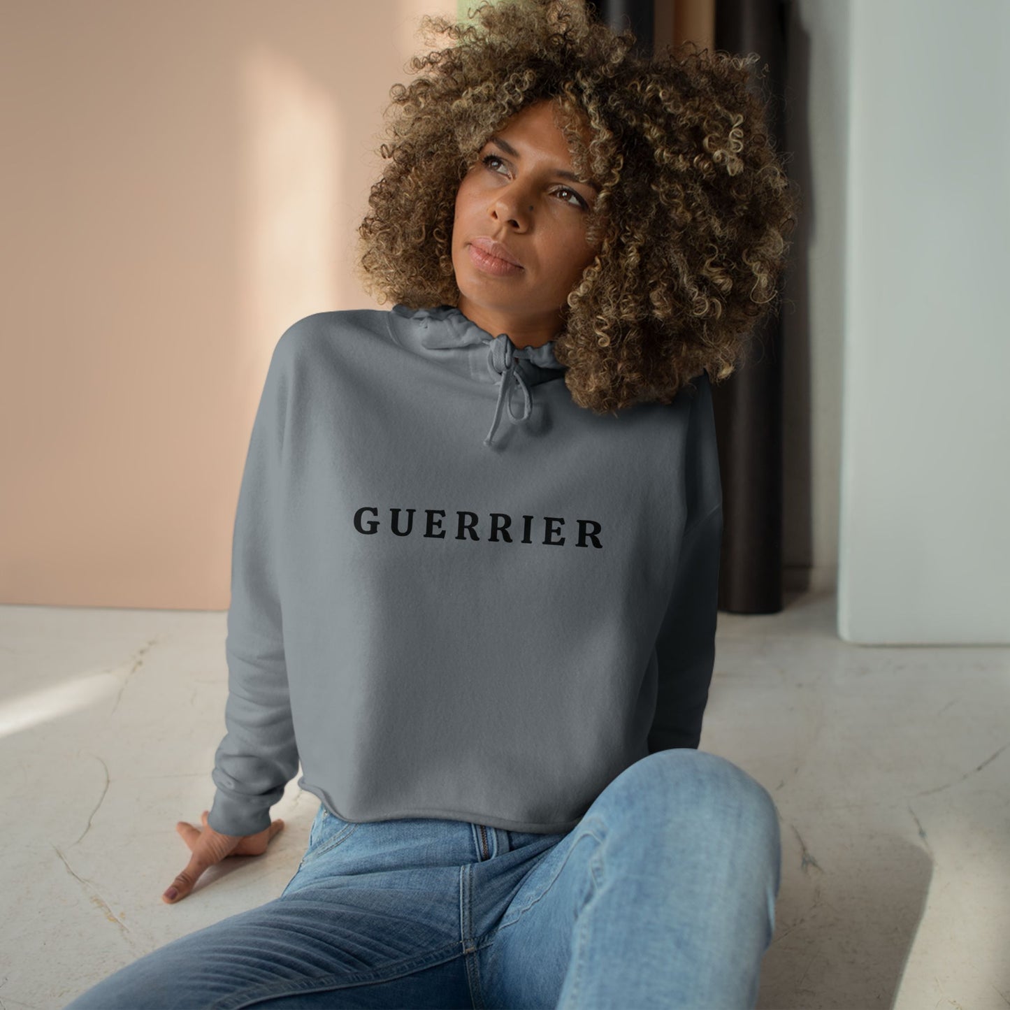 Guerrier Cropped Hoodie