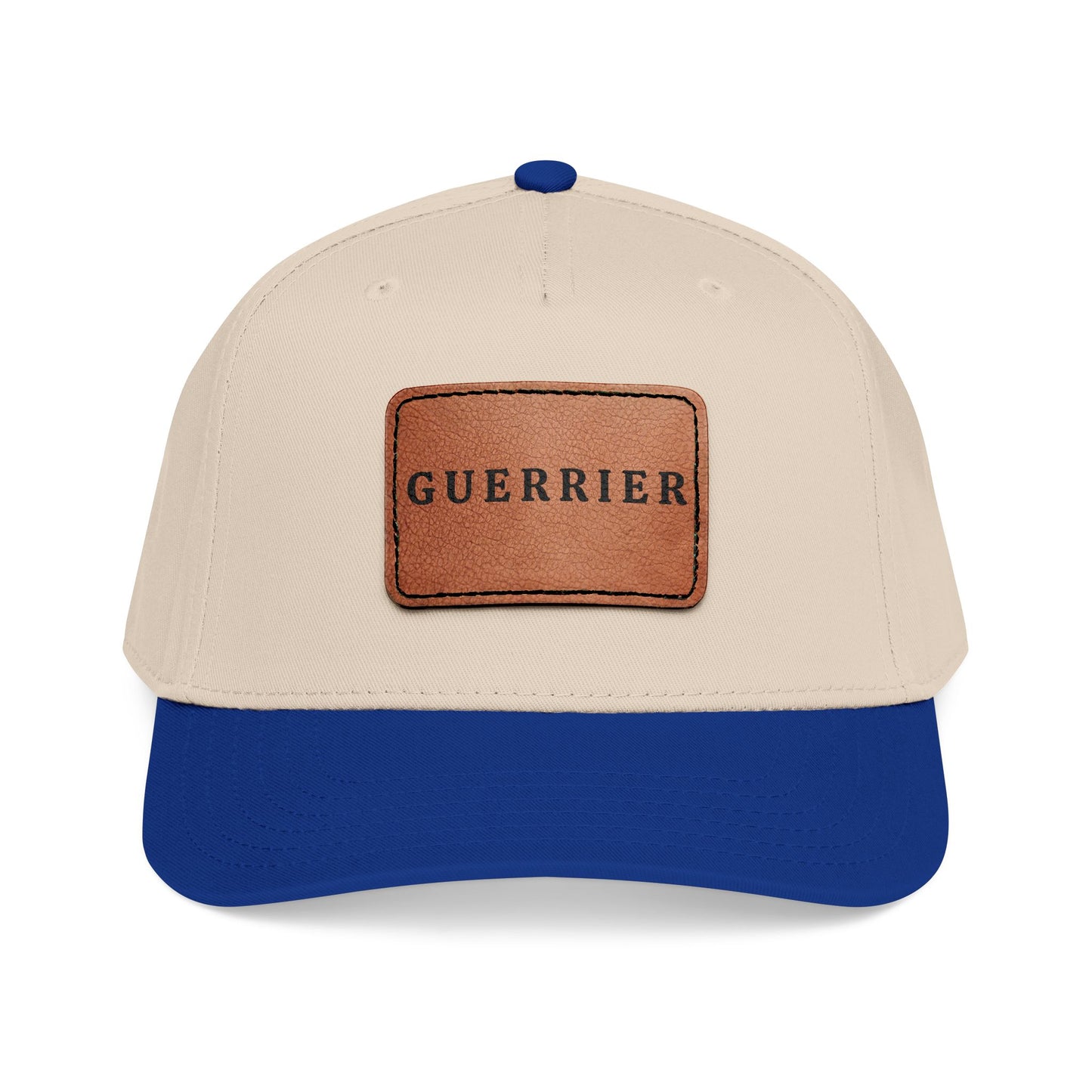 Guerrier Leather Patch Baseball Cap