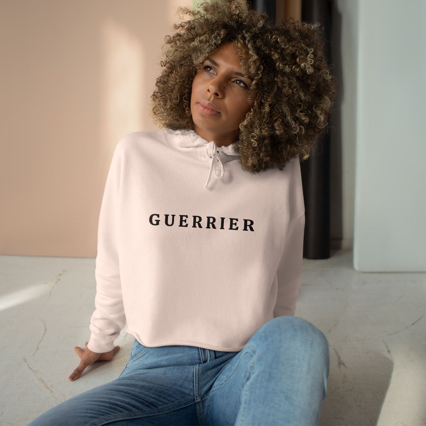 Guerrier Cropped Hoodie