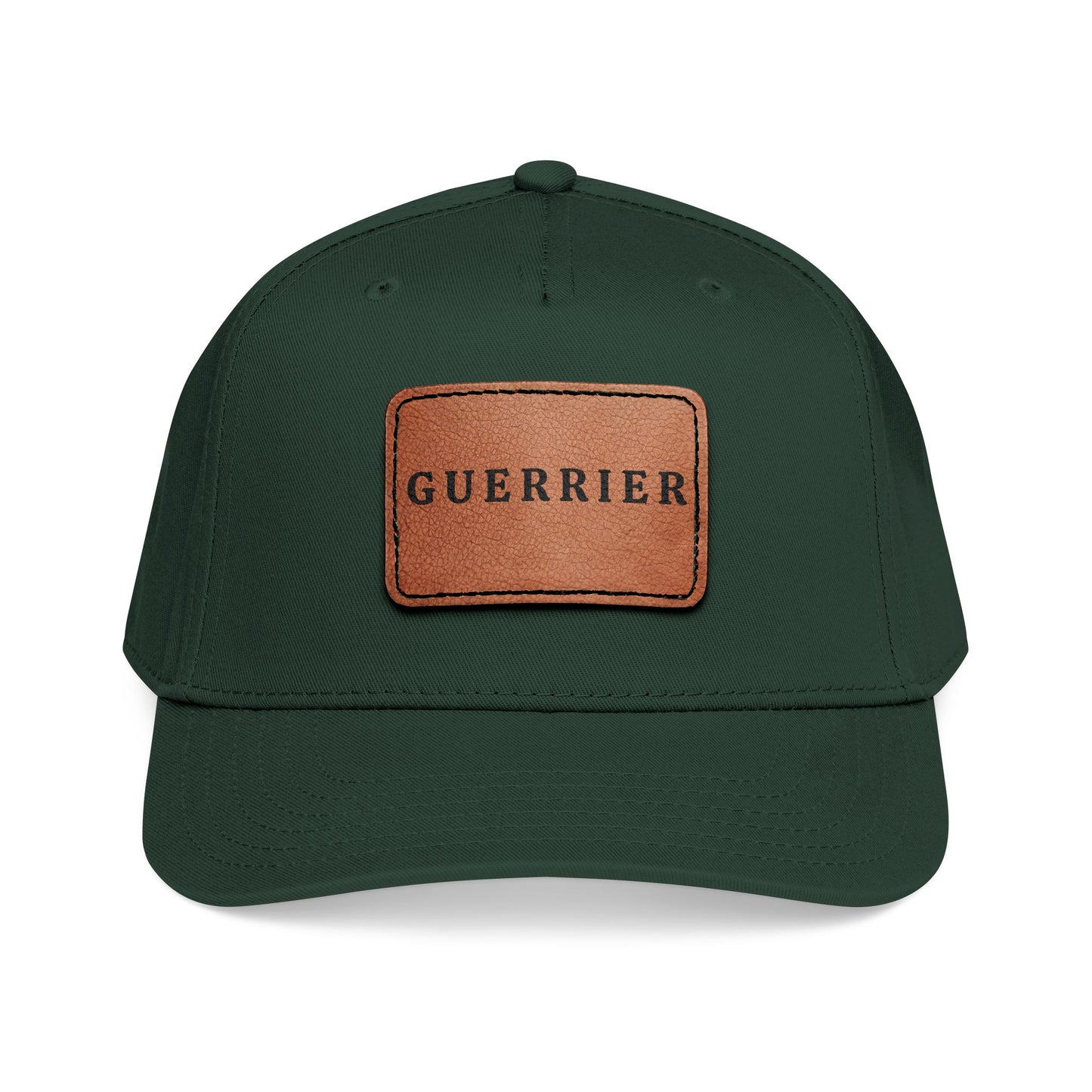 Guerrier Leather Patch Baseball Cap