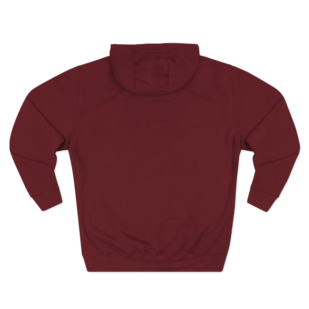 Guerrier Minimalist Hoodie — French 'Guerrier' Text Fleece Pullover