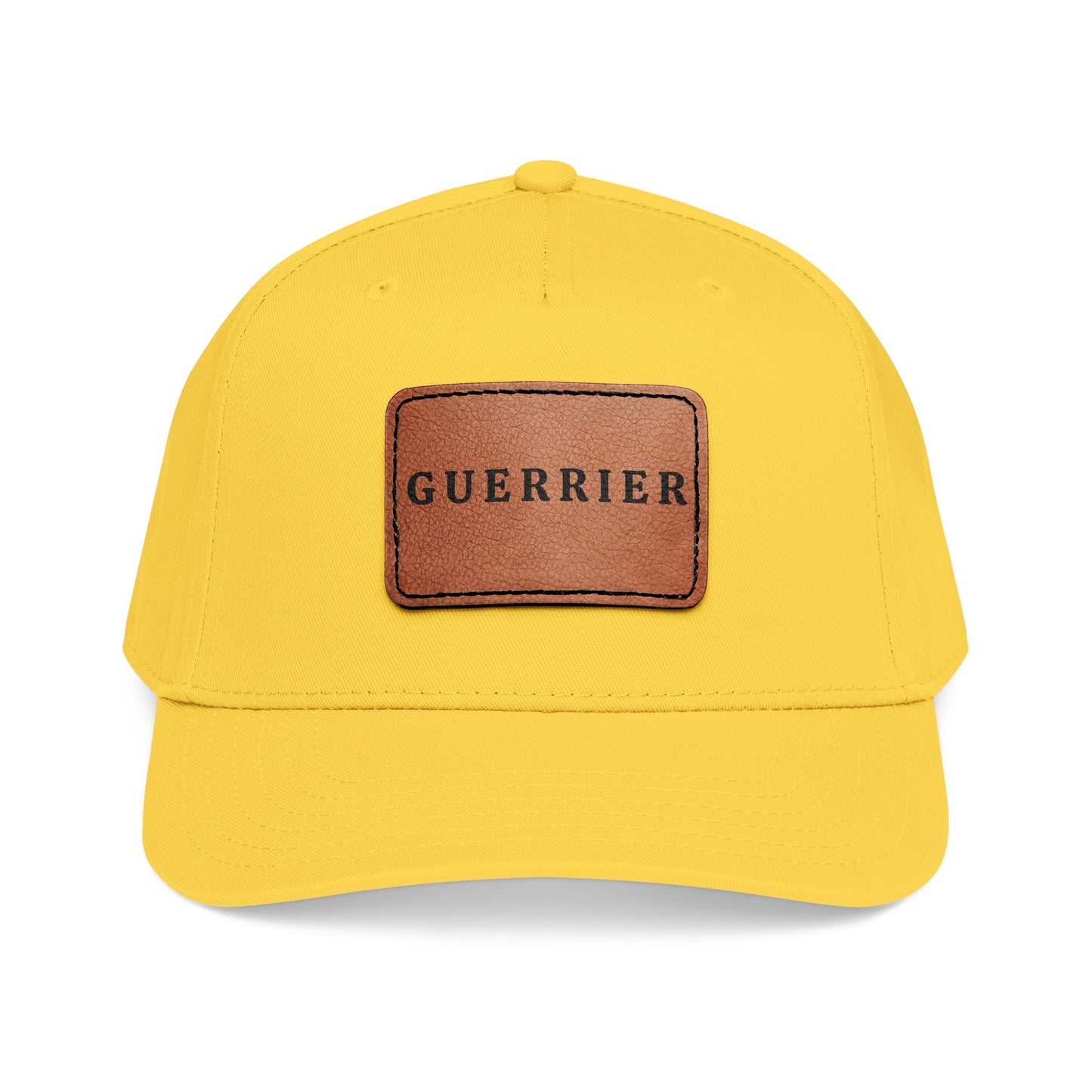 Guerrier Leather Patch Baseball Cap