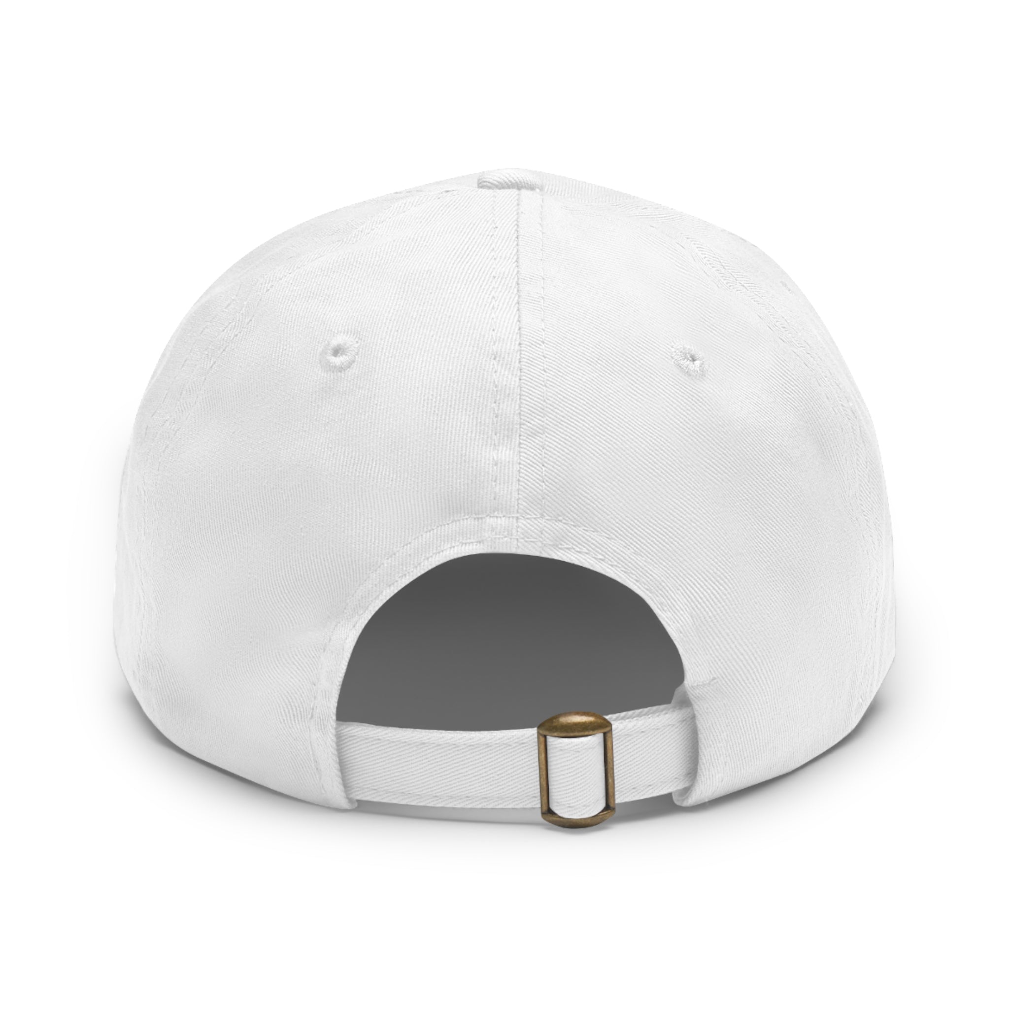 Golden Dream Leather Patch Dad Hat — Adjustable Casual Baseball Cap