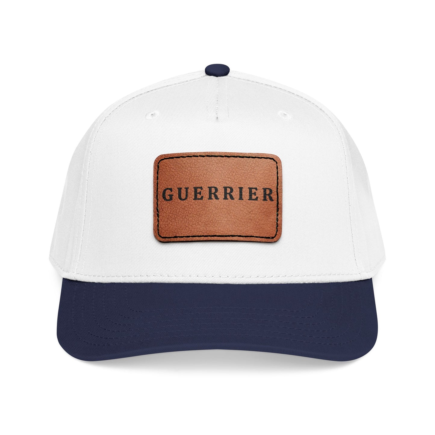 Guerrier Leather Patch Baseball Cap