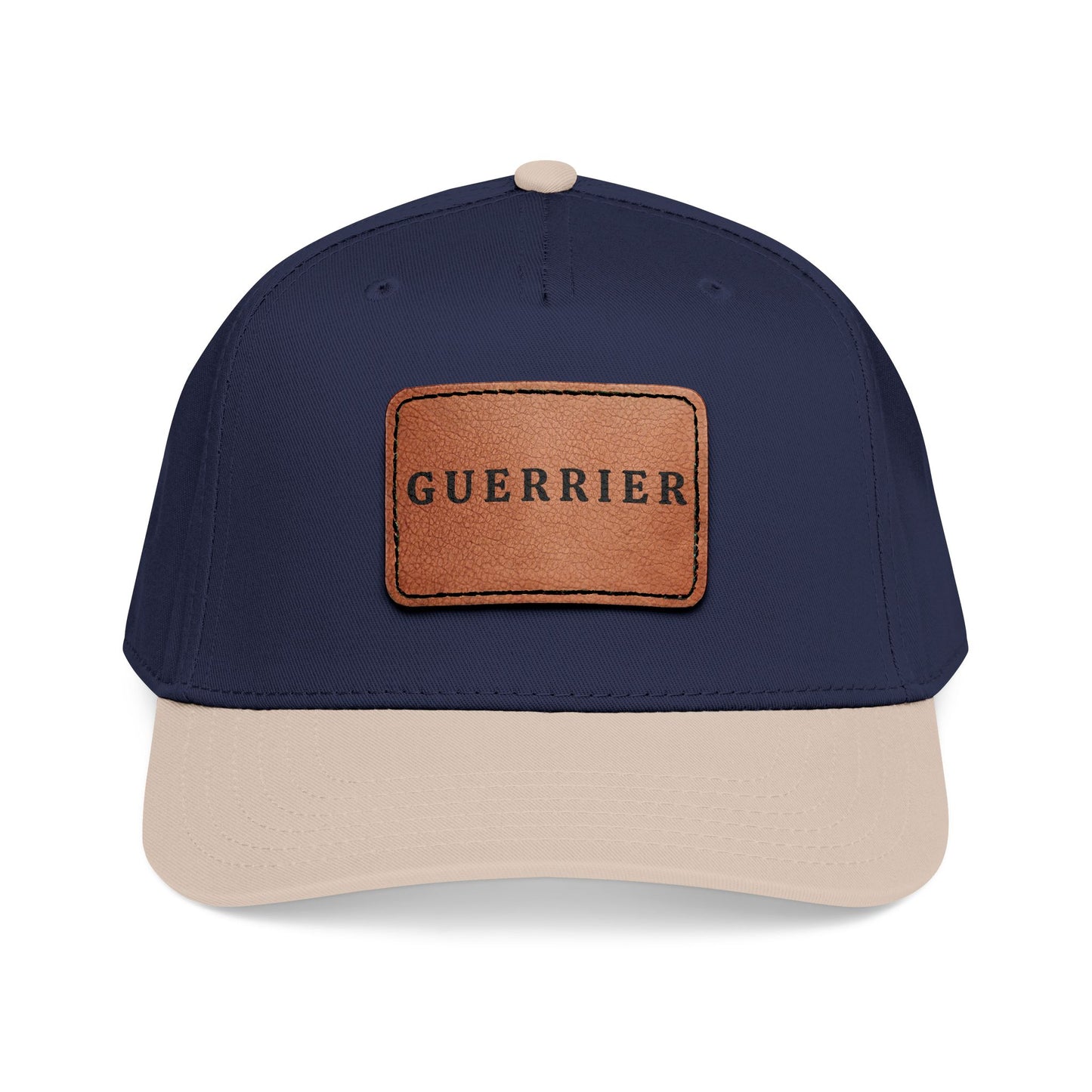 Guerrier Leather Patch Baseball Cap